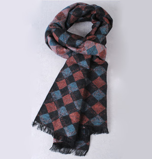 Knit long scarf for men