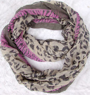 Leopard patterned scarves wholesale