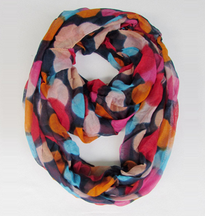 Silk polka dot scarf wholesale