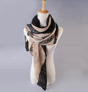 Wholesale ladies floral scarves