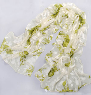 Wholesale printed long silk scarves