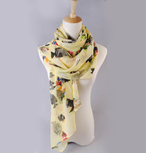Wholesale polyester chiffon neck scarf