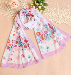 Floral print scarf wholesale