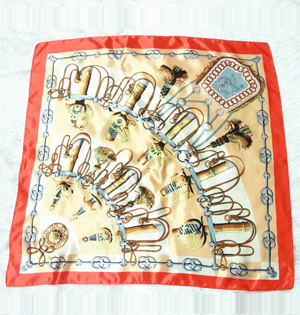 Plain color silk scarf