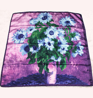 Silk head scarves for women