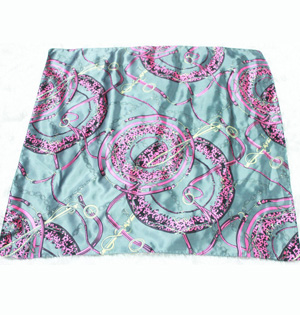 Silver silk scarf wholesale