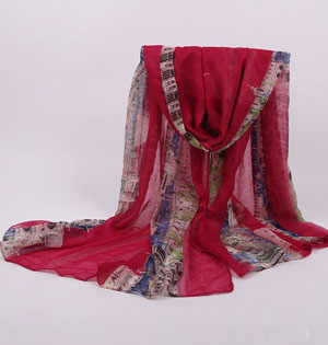 Women bali yarn scarf