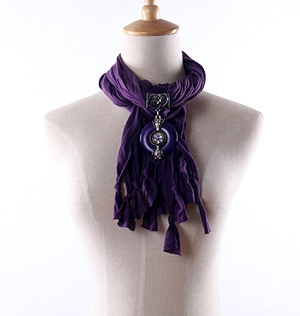 Wholesale purple women pendant scarves