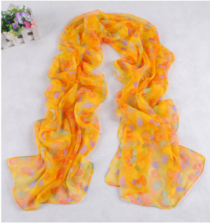 Women georgette long scarf wholesale