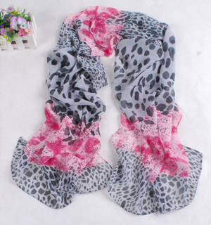 Wholesale leopard camouflage point scarf