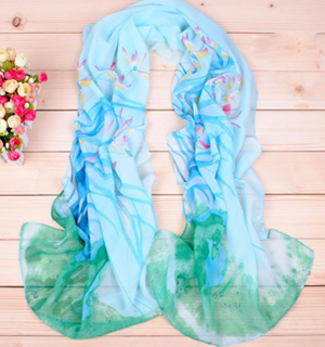 Temperament daffodils Print Long Scarf Wholesale