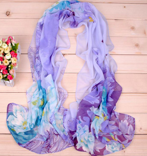 Gorgeous big peony printed scarf shawls wholesale