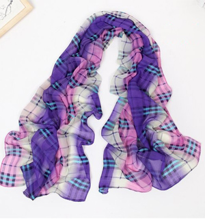 Hot fashion plaid printed scarves