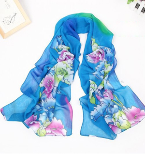 Fashion exotic flower print scarf