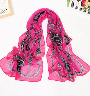 Classical chariot printed scarves wholesale