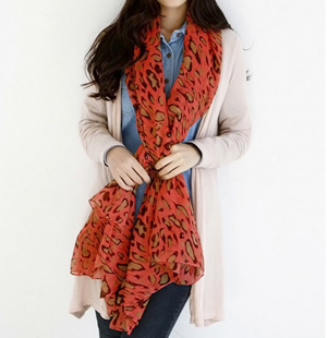 Graffiti pattern printed scarves wholesale women