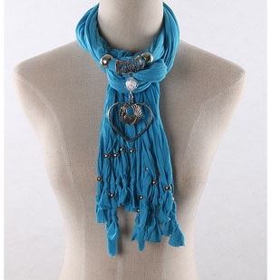 Heart pendants wholesale scarves