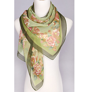 Long georgette chiffon scarves wholesale