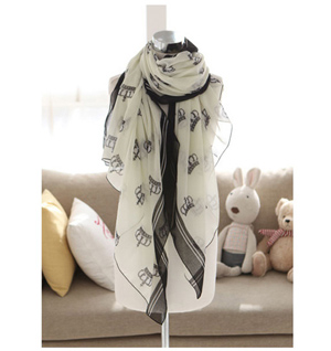 Crown voile scarves wholesale