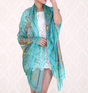 Plants floral scarves wholesale