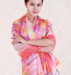 Lavender printed scarves wholesale