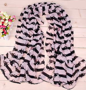 Cute Cats Printed women scarf