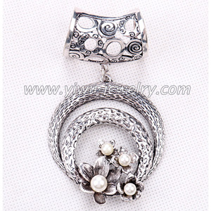 Alloy pearl pendant scarves buckle