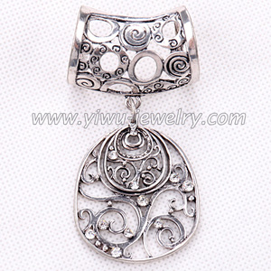 Rhinestone scarf jewelry rings