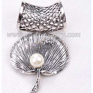 Ginkgo alloy scarf clip accessories