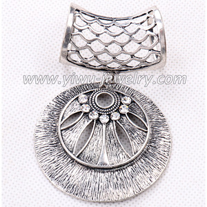 Rhinestone jewelry alloy pendant scarf necklace