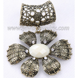 Petals alloy scarf buckle fashion accessory