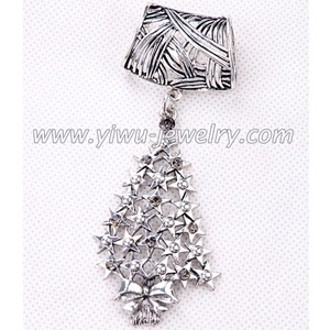 Christmas star metal pendant scarf accessories