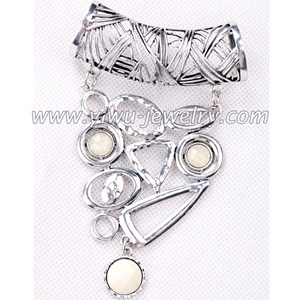 Zinc alloy scarf pendant sets