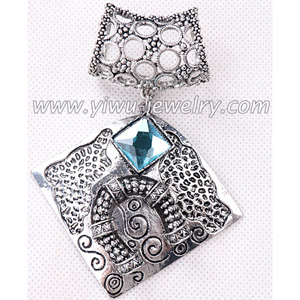 Square blue gemstone jewelry accessories pendant