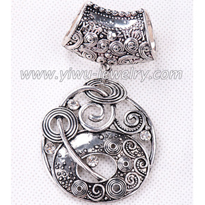 Rhinestone pendant charm scarf accessories