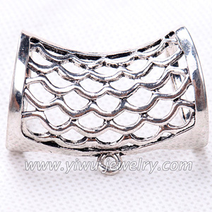 Wave pattern scarves pendant alloy slider parts