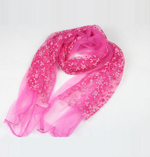 Floral stitching scarves scarf shawl