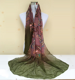 European flowers stitching scarves wholesale
