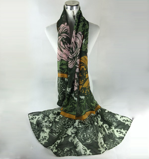 Women rose cashews wholesale scarves