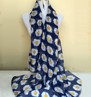 Fashion daisy female models scarves wholesale
