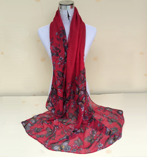 Wholesale hot sell woman floral scarf
