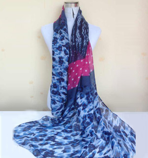 wholesale stitching scarves leopard dot scarf