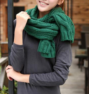 Couple twist wool scarf scarves
