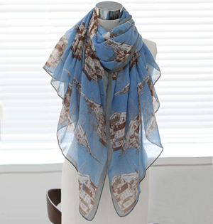 Womens voile neck scarves wholesale