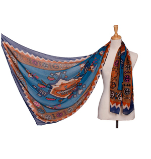 Indian totem snood scarf