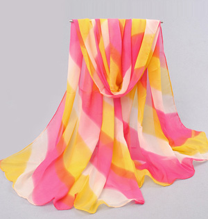 Colored stripes scarf accessories