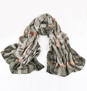 Square plaid graffiti pretty scarves