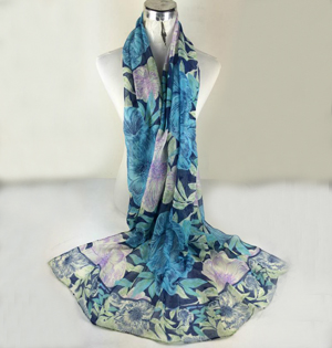 Floral pattern palestinian scarf