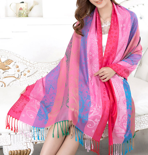 Gradient stripe scarf wholesale