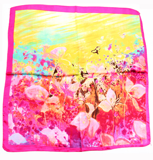 Women shawl square silk scarf